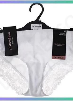 Трусы manoukian shorty-x1-femme белые l женские из качественного хлопка для ежедневного использования sku_19890192-1