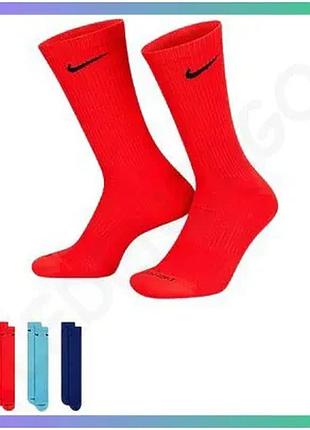 Шкарпетки nike u nk evry plus cush crew 3pr мультиколор 42-46 для спорта и активного отдыха sku_sx6888-925