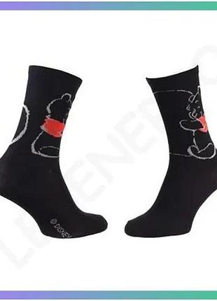 Шкарпетки disney winnie serves a heart черные 36-41 для детей дышащие комфортные sku_13893220-3
