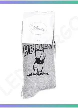 Шкарпетки disney winnie l ourson сірі для дітей 36-41 70% бавовна унісекс комфортні для повсякденного sku_13896420-8