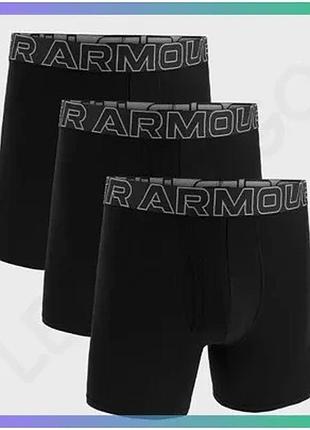 Чоловічі труси under armour performance cotton чорні lg для спорту комфортна білизна sku_1383889-001