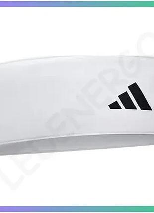Повязка на голову adidas headband белая для женщин one size эластичная повязка для волос на тренировку sku_adac-16211wh-nl