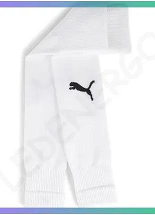 Гетры puma teamgoal sleeve sock белые 43-46 футбольные носки для мужчин унисекс sku_706028-04