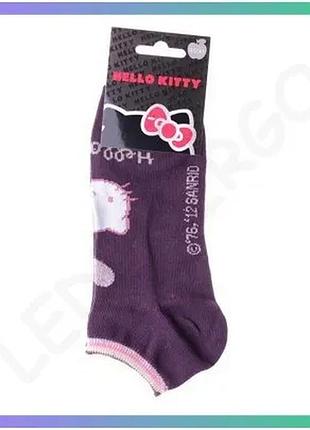 Шкарпетки hello kitty фіолетові дитячі 35-41 бавовна унісекс повсякденні комфортні sku_13847651-5