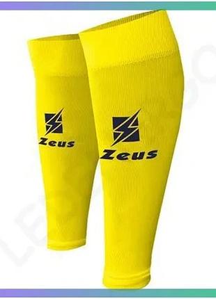 Гетры zeus calza tube желтые для футбола мужские 40-46 профессиональные гетры для защиты гомілки sku_z01763