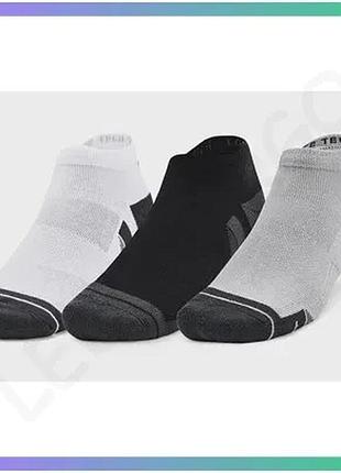 Спортивные носки under armour performance tech 3pk low серые унисекс для спортсменов 98% полиэстер sku_1379504-011