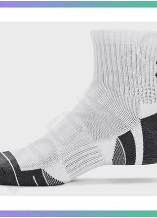Шкарпетки under armour performance cotton 3p qtr белые унисекс xl спортивные носки для активного отдых sku_1379528-100