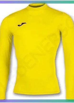 Термолонгслів joma brama academy жовтий для дітей 4xs-3xs компресійна футболка для спорту та активного sku_101018.900