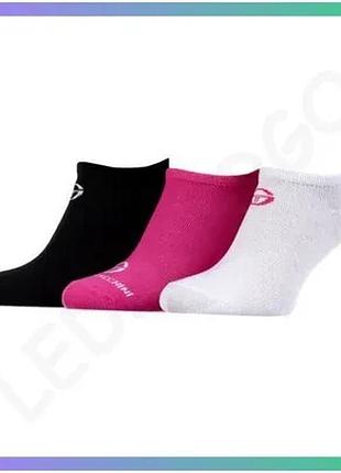 Шкарпетки sergio tacchini 3-pack черный белый розовый для женщин 36-41 спортивные носки sku_13898015-2