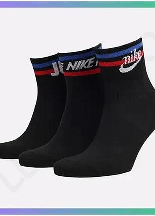 Шкарпетки nike u nk nsw everyday essential an чорні 3 пари унісекс 34-38 для спорту та повсякденного н sku_da2612-010
