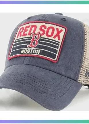 Кепка-тракер 47 brand boston red sox four stroke сірий унісекс для активного відпочинку та повсякденно sku_frstk02bxp-vn