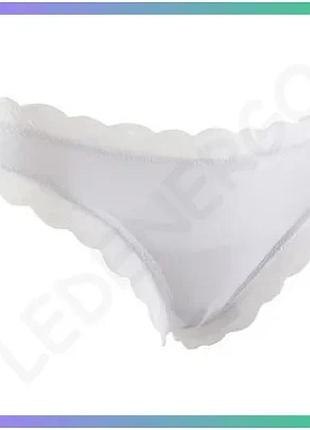 Трусы fashion lady tan tanga f белые бирюзовые l женские из 95% хлопка с кружевными вставками sku_13890384-1