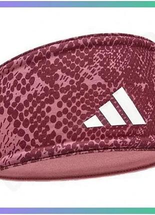 Повязка на голову adidas reversible headband розовая для женщин универсальная двусторонняя повязка для sku_adac-16300pk