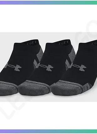 Шкарпетки under armour performance cotton 3pk ns черные унисекс для активного отдыха и спорта sku_1379526-001