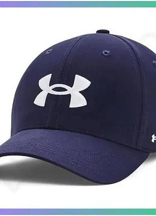 Кепка under armour ua m drive low adj синя чоловіча спортивна кепка з регульованою застібкою для актив sku_1361547-411