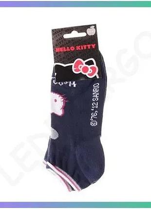 Шкарпетки hello kitty tete de hk синего цвета для детей размер 35-41 дышащие комфортные носки sku_13847651-6