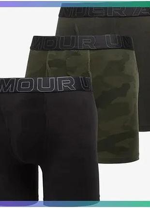 Труси under armour performance cotton print 6 чорні md чоловічі шорти-боксери для спорту і відпочинку sku_1383890-392