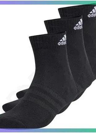 Шкарпетки adidas c spw ank 3p черные унисекс 37-39 амортизирующие спортивные носки sku_ic1277