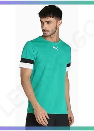 Футболка puma teamrise jersey зеленая xxl мужская для футбола с высокой воздухопроницаемостью sku_704932-05