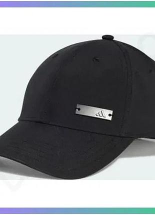 Кепка adidas bb cap lt met черная унисекс регулируемая для тренировки и повседневной носки sku_je5653