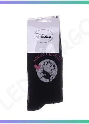 Шкарпетки disney winnie pooh 1 пара черные серые для детей 36-41 дышащие комфортные sku_13896420-1