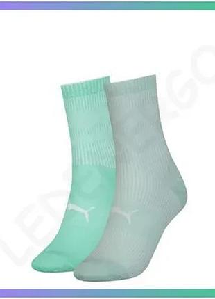 Шкарпетки puma sock classic 2p жін. ментолові 39-42 поліамід еластан для повсякденного носіння sku_103003001-011
