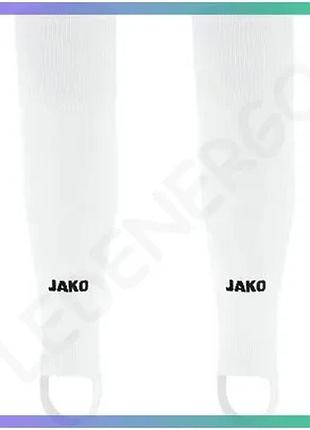 Гетри jako glasgow 2.0 junior без шкарпетки білий для дітей m 120-140 см комфортні футбольні гетри sku_3414-00