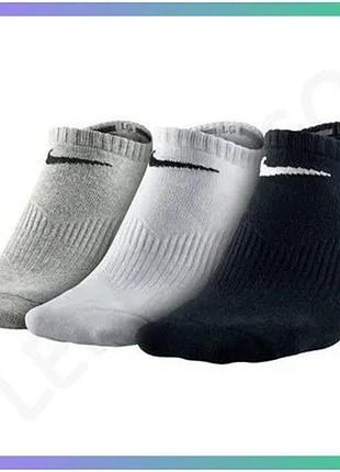 Шкарпетки nike u nk perf ltwt ns 3pr чорні білі сірі для жінок 34-38 спортивні комфортні 3 пари sku_sx4705-901