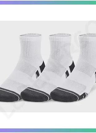 Шкарпетки under armour performance tech 3pk qtr белые унисекс xl для спорта и активного отдыха sku_1379510-100