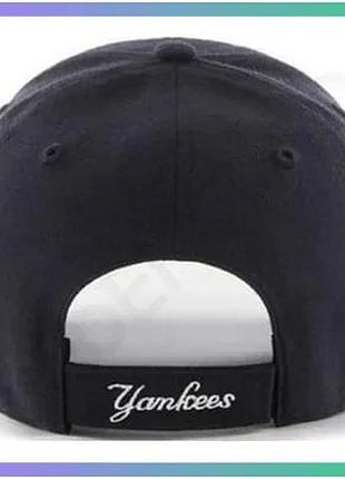 Кепка 47 brand new york yankees синя унісекс 100% поліестер спортивний стиль one size для активного ві sku_skylc17ewp-ny