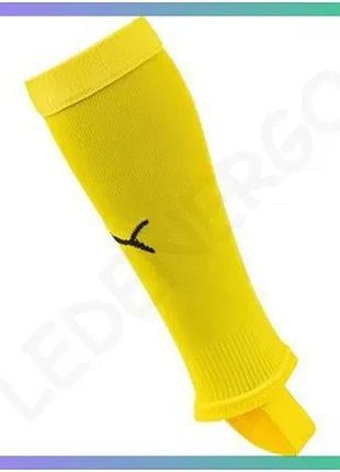 Гетры puma team liga stirrup socks core желтые унисекс 31-34 для футбола поддержка и защита голеней sku_703439-07
