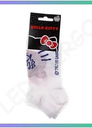 Шкарпетки hello kitty білий рожевий 36-41 бавовна для дітей унісекс комфортні повсякденні шкарпетки sku_13890128-3