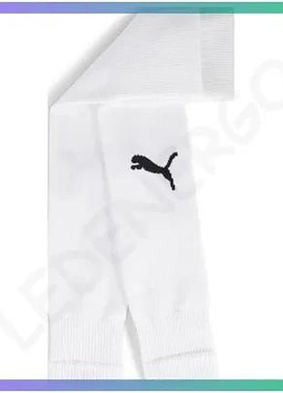 Гетры puma teamgoal sleeve sock белые унисекс 31-34 футбольные носки для тренировок и игр sku_706028-04