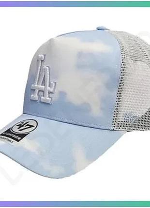 Кепка-тракер 47 brand la dodgers in the clouds блакитна біла унісекс для захисту від сонця та стилю sku_itcdt12ptp-lc