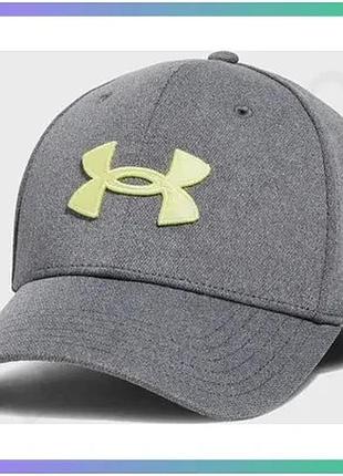 Кепка under armour m blitzing low str сірий чоловіча спортивна кепка для активного відпочинку m/l sku_1376700-025
