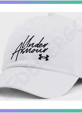 Кепка under armour w sportstyle adj біла регульована для жінок спортивна стильна капелюх sku_1369790-102