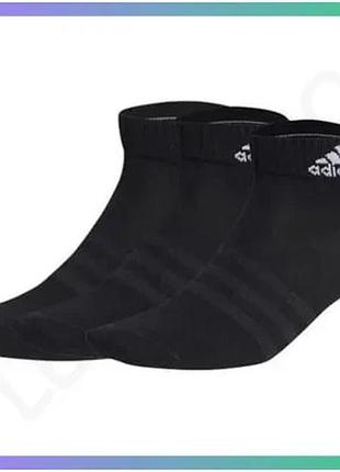 Шкарпетки adidas t spw ank 3p черные унисекс 46-48 три пары легкие для повседневного использования sku_ic1282