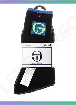 Шкарпетки sergio tacchini 3-pack синій зелений для жінок 35-37 спортивні бавовняні з вологовивідними в sku_13520106-1