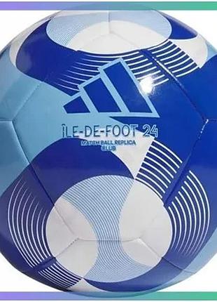 Футбольний м'яч adidas olympic 24 club для тренувань розмір no5 аматорський м'яч для дітей sku_iw6328