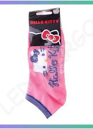 Шкарпетки hello kitty коралловые для детей 36-41 хлопок 65% унисекс мультяшные для повседневного ношен sku_13890128-7