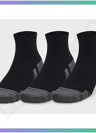 Шкарпетки under armour performance cotton 3p qtr черные xl унисекс спортивные носки для тренировок sku_1379528-001