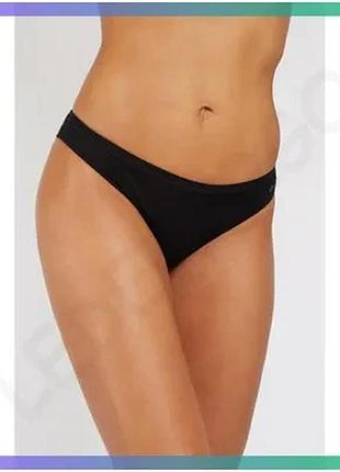 Трусы-слипы kappa slip mini черные xl для женщин 94% хлопок 6% эластан спортивный стиль sku_k2201 nero