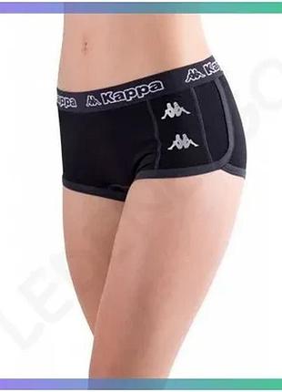 Трусы-шорты kappa culotte sporty черные l/xl для женщин спортивные комфортные sku_k2170 nero