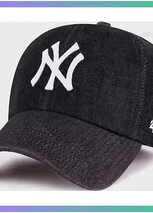 Кепка 47 brand yankees lennon чорна універсальна спортивна кепка для активного відпочинку та повсякден sku_lenon17dgs-bk