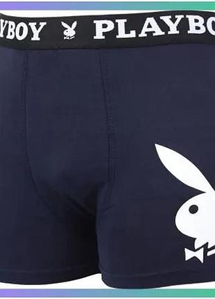 Труси-боксери playboy annya сині чоловічі m бавовна 95% еластан 5% комфортні для щоденного носіння sku_annya-0309