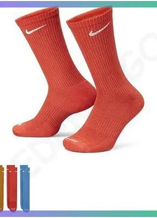 Шкарпетки nike everyday plus cush crew 3 пары мультиколор для тренировок унисекс 34-38 sku_sx6888-918