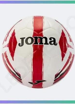 Футбольний м'яч joma light білий червоний 5 унісекс для гри на траві та грунті sku_401244.206.5