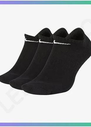 Шкарпетки nike u nk everyday cush ns 3pr чорні унісекс 34-38 спортивні для активного відпочинку sku_sx7673-010