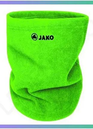 Баф jako микрофлисовый зеленый унисекс для защиты от ветра и воды спортивный стиль sku_1292-22