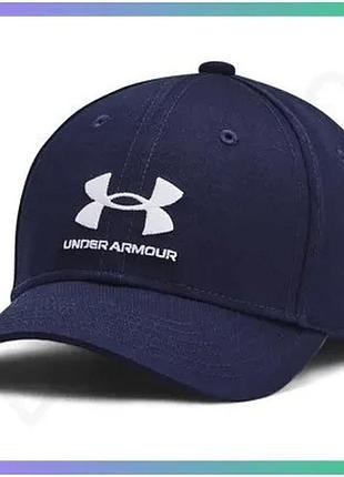 Кепка under armour youth sportstyle lockup adj синя регульована спортивна кепка для дітей кепка для ак sku_1381646-410
